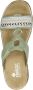 Rieker Slippers sleehak zomerschoen pantoffels met decoratieve kralen - Thumbnail 1