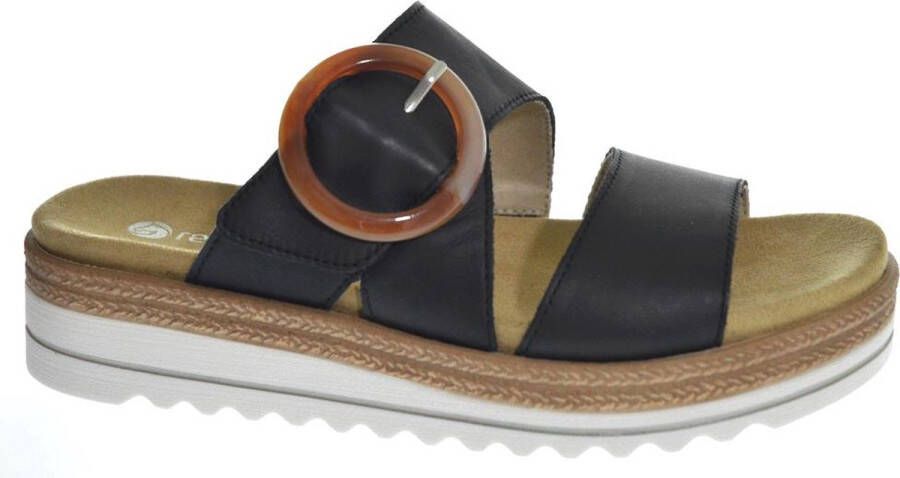 Remonte Slippers sleehak zomerschoen pantoffels met decoratieve gesp