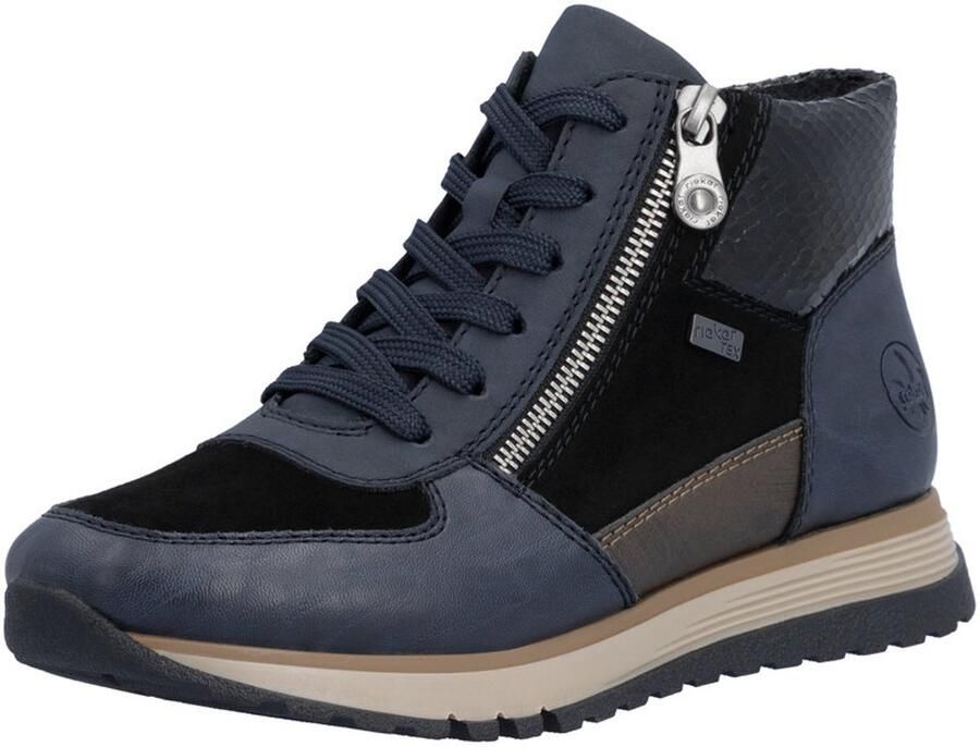 Rieker 15942 enkel veter 2 rits BLAUW