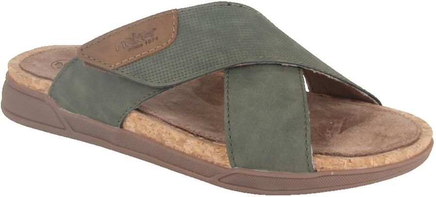 Rieker 27070-54 heren slippers groen - Foto 2