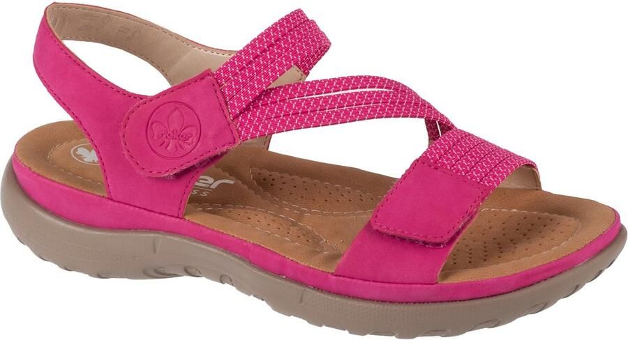 Rieker Sandalen zomerschoen sandaal sleehak met elastieken - Foto 2