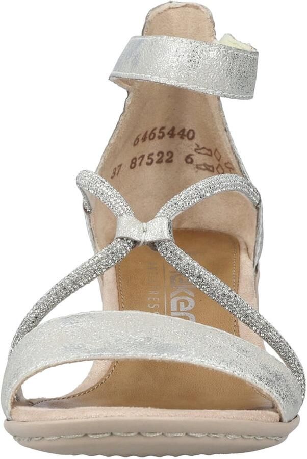 Rieker Sandaaltjes zomerschoen sandaal blokhak met praktische klittenbandsluiting