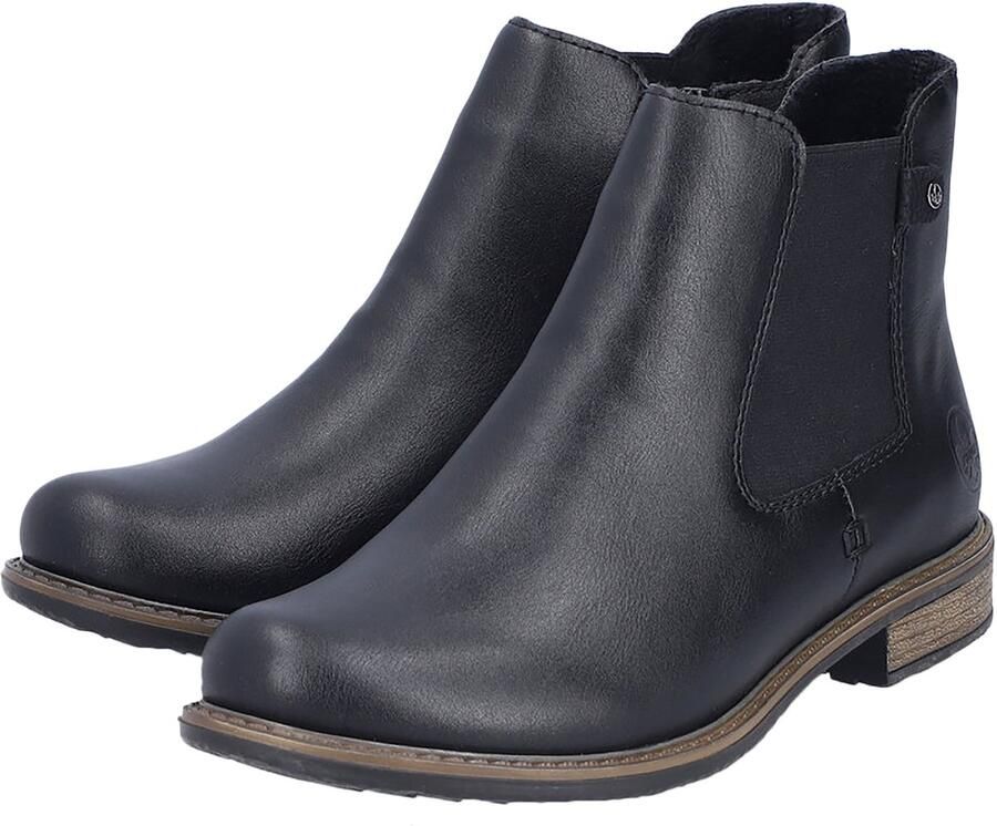 Rieker Chelsea-boots Enkellaars boots blokhak met elastisch inzetstuk