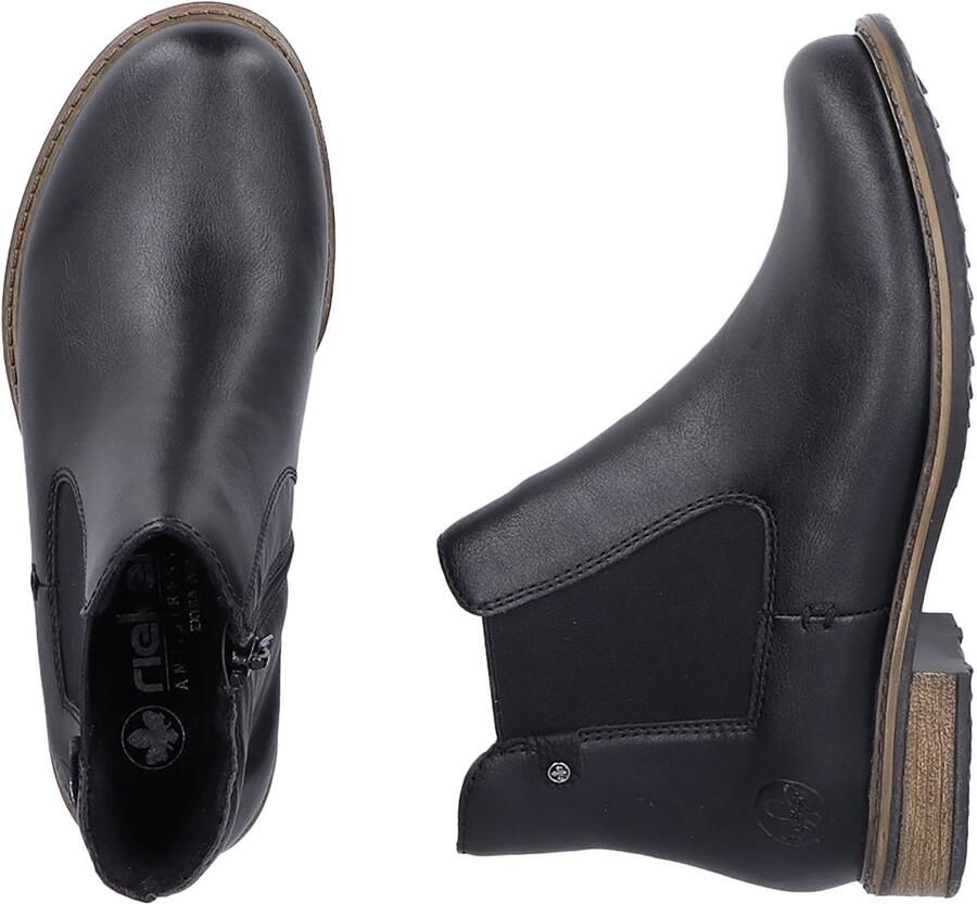 Rieker Chelsea-boots Enkellaars boots blokhak met elastisch inzetstuk