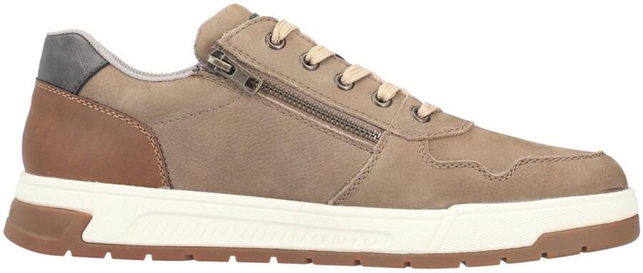 Rieker art 36024 64 heren sneaker veterschoen taupe