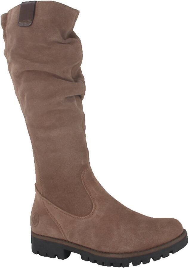 Rieker art. 78575 24 zand suede knielaars rits