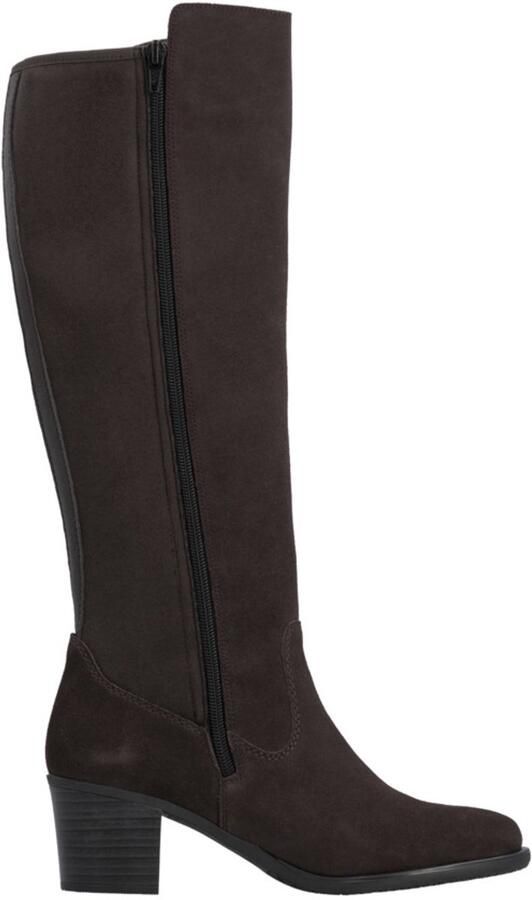 Rieker art. Y2050 25 bruin suede stretch knielaars dames