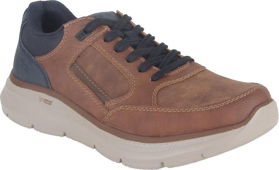 Rieker B1801-24 heren veterschoenen sportief bruin