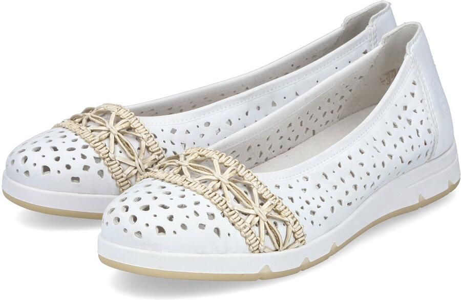 Rieker ballerina schoenen voor dames L3062-80 Wit - Foto 2