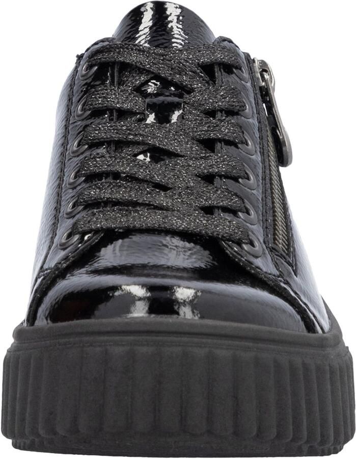 Rieker Plateausneakers vrijetijdsschoen lage schoen veterschoen met plateauzool