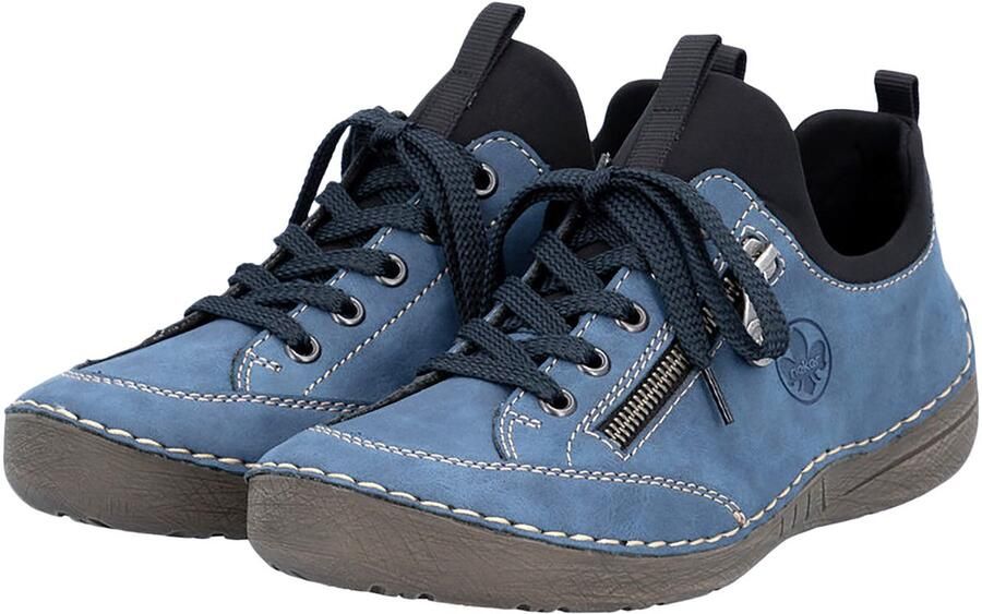 Rieker Slip-on sneakers slipper instapschoen met elastische instap