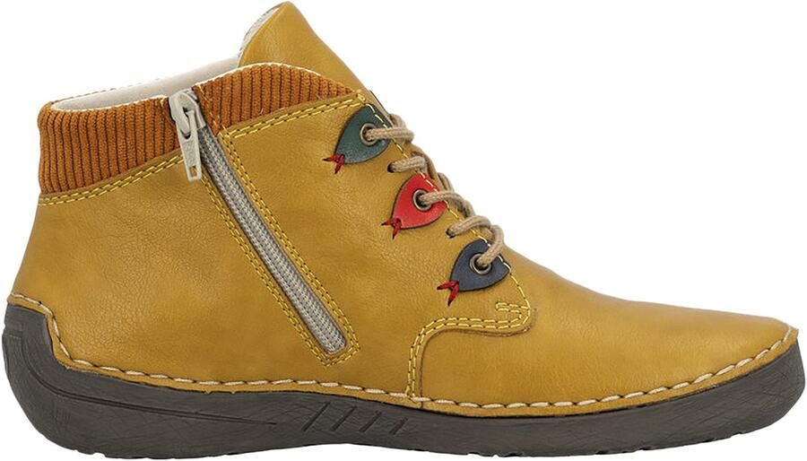 Rieker Veterschoenen Enkellaars High Top Sneaker met binnenzijde ritssluiting - Foto 4
