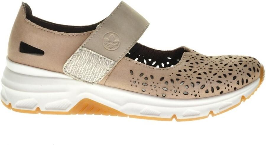 Rieker Beige Sportieve Comfort Wandelschoen Zomer