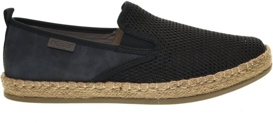 Rieker Blauwe Espadrille Mocassin Heren