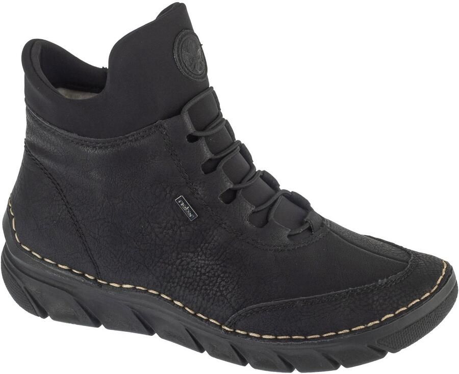 Rieker Booties 55069 Vrouwen Zwart Laarsjes
