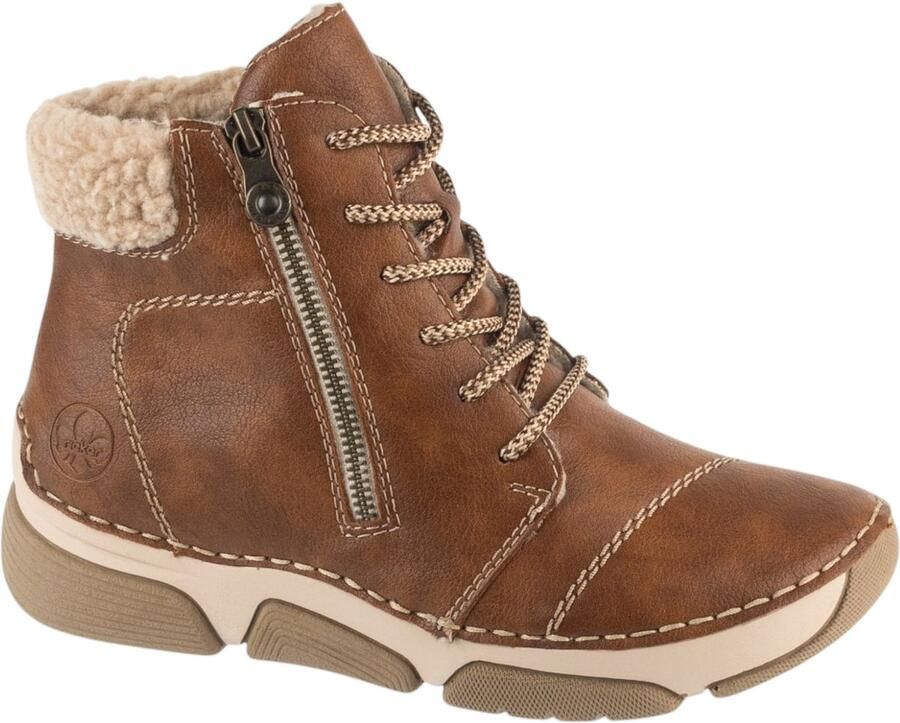 Rieker Winterlaarzen Veterboots enkellaarsjes casual boots met ritssluiting buiten