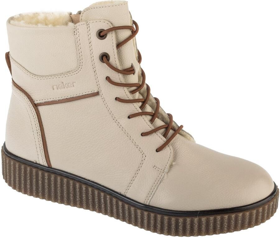 Rieker Booties Y4303 Vrouwen Beige Laarsjes
