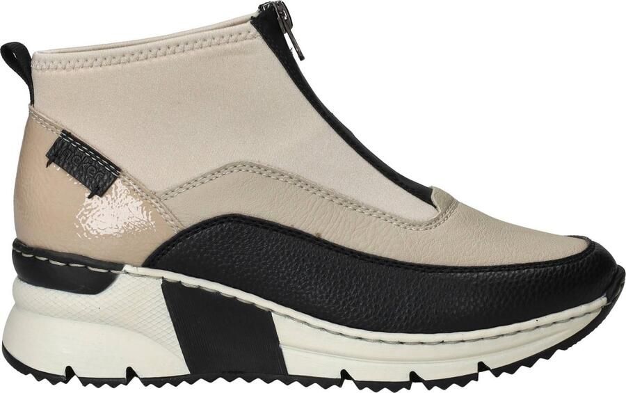 Rieker Boots zonder sluiting Enkellaarsjes high top sneakers met ritssluiting aan de voorkant - Foto 2