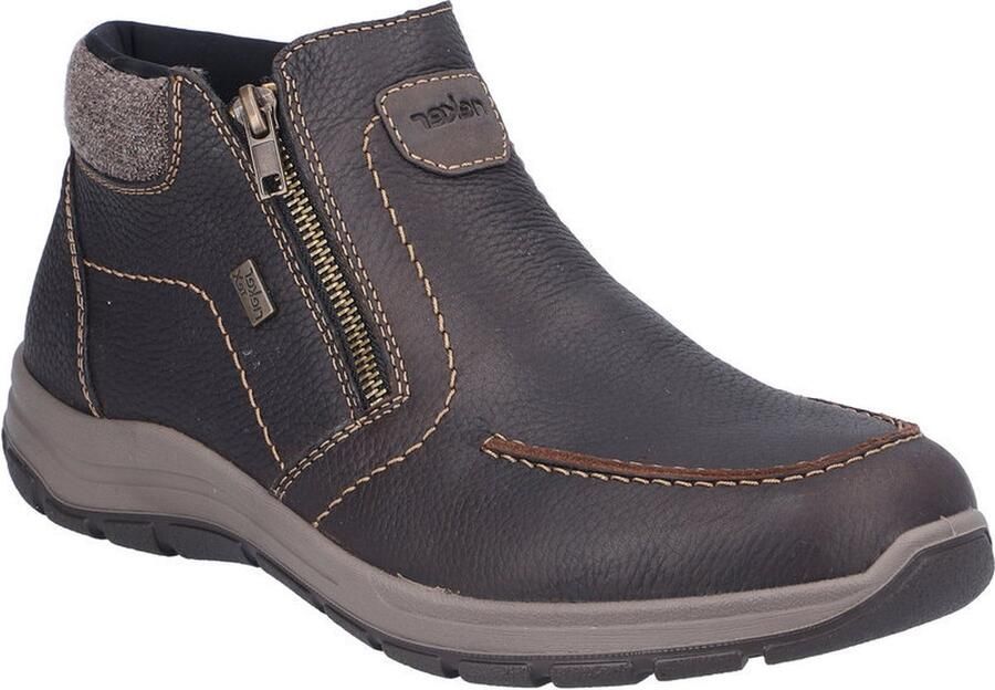 Rieker Winterlaarzen enkellaars comfort schoen met twee praktische ritssluitingen