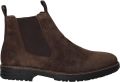 Rieker art 73975-25 enkellaars cognac met rits - Donkerbruin
