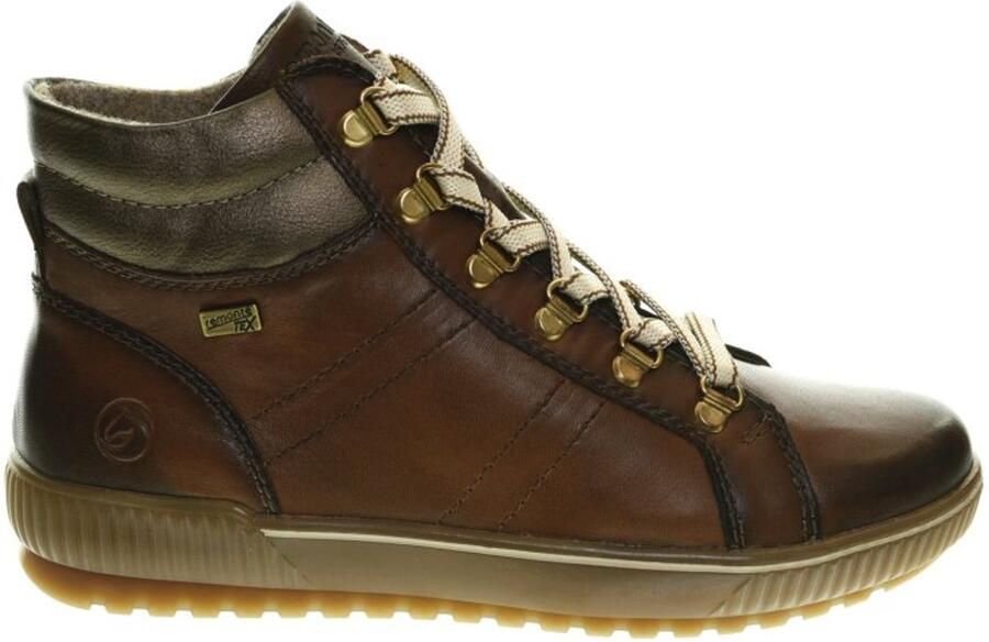 Rieker Cognac Veterschoenen Gevoerd Remonte