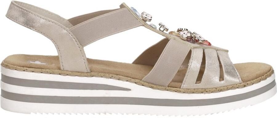 Rieker Sandaal V0245-60 Beige - Foto 2