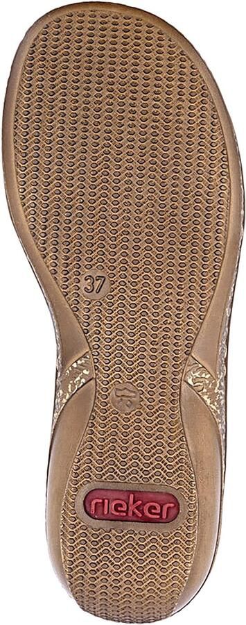 Rieker -Dames beige slippers & muiltjes