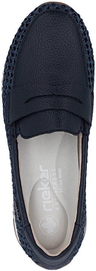 Rieker -Dames blauw donker ballerina's & mocassins