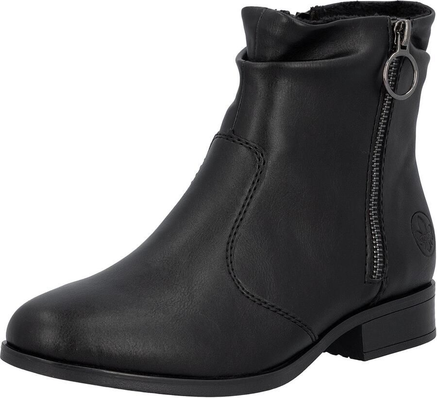 Rieker Laarsjes Boots blokhak met ritssluiting aan de binnenkant