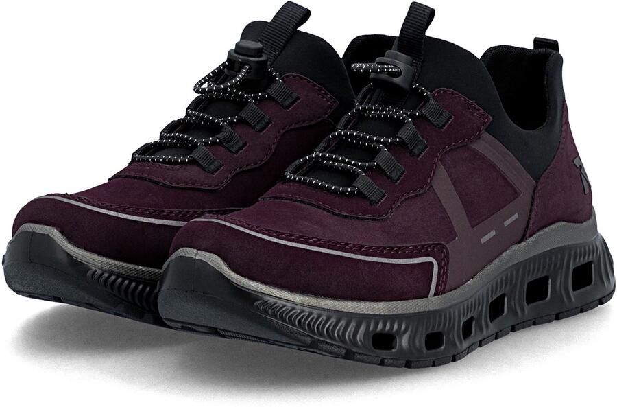 Rieker Dames EDINA Sneaker Vegan MemoSoft M6062-30 Red