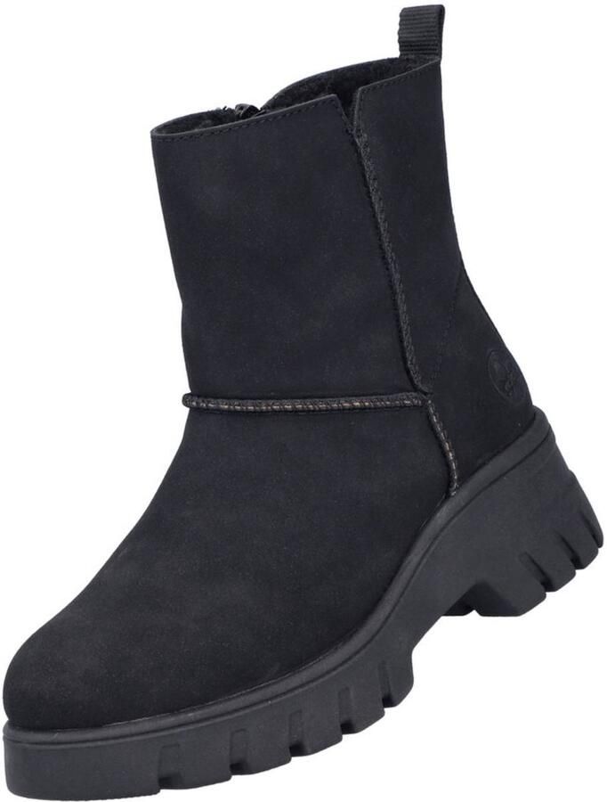 Rieker Winterlaarzen Plateauzolen enkellaarsjes profielzool met warme voering