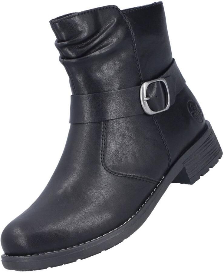 Rieker Laarsjes Boots blokhak met ritssluiting aan de binnenkant