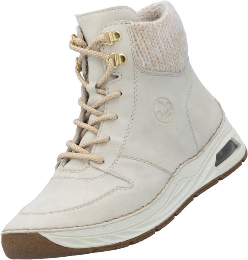 Rieker dames enkellaarsjes beige