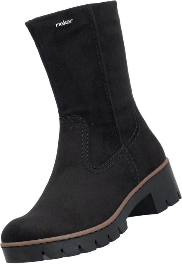 Rieker dames enkellaarsjes X5781-00 zwart