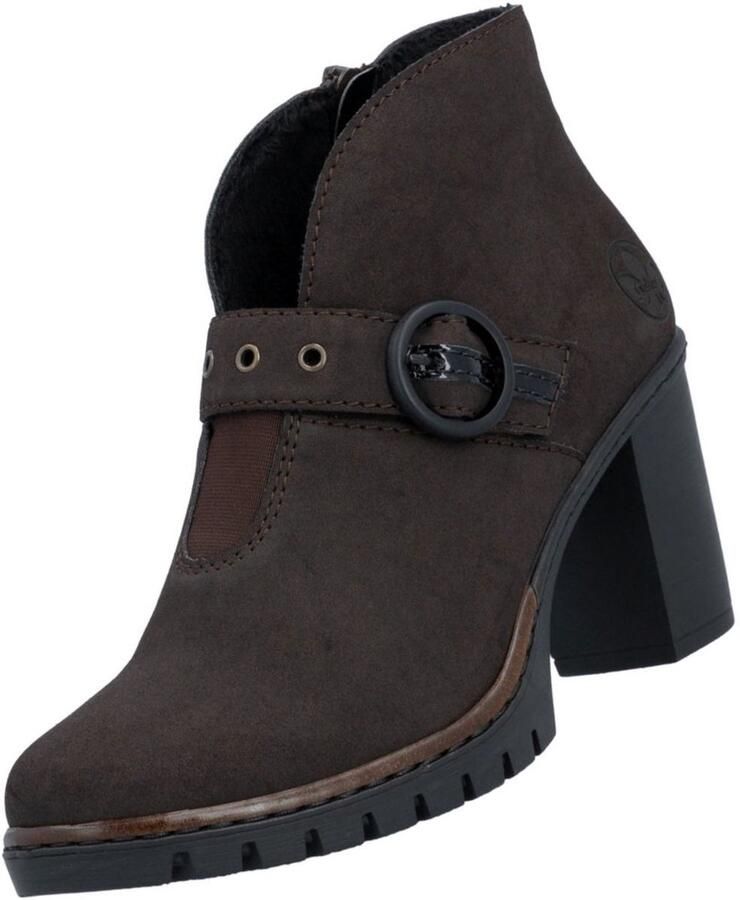Rieker dames enkellaarsjes Y2586-25 bruin