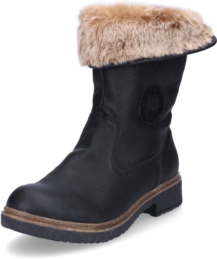 Rieker Winterlaarsjes winterlaarzen warme voering hakken met binnenrits