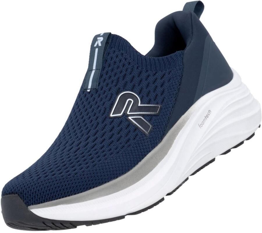 Rieker dames instappers blauw comfort wijdte