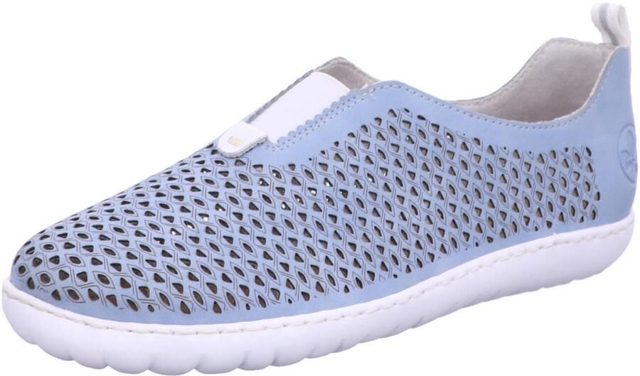 Rieker Sneakers Vrijetijdsschoen lage schoen instapschoen met kleurrijke siersteek