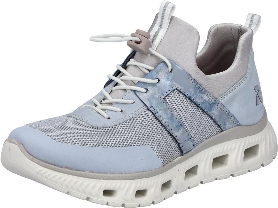 Rieker Sneakers laag smoky blue duifblauw lichtblauw grijs