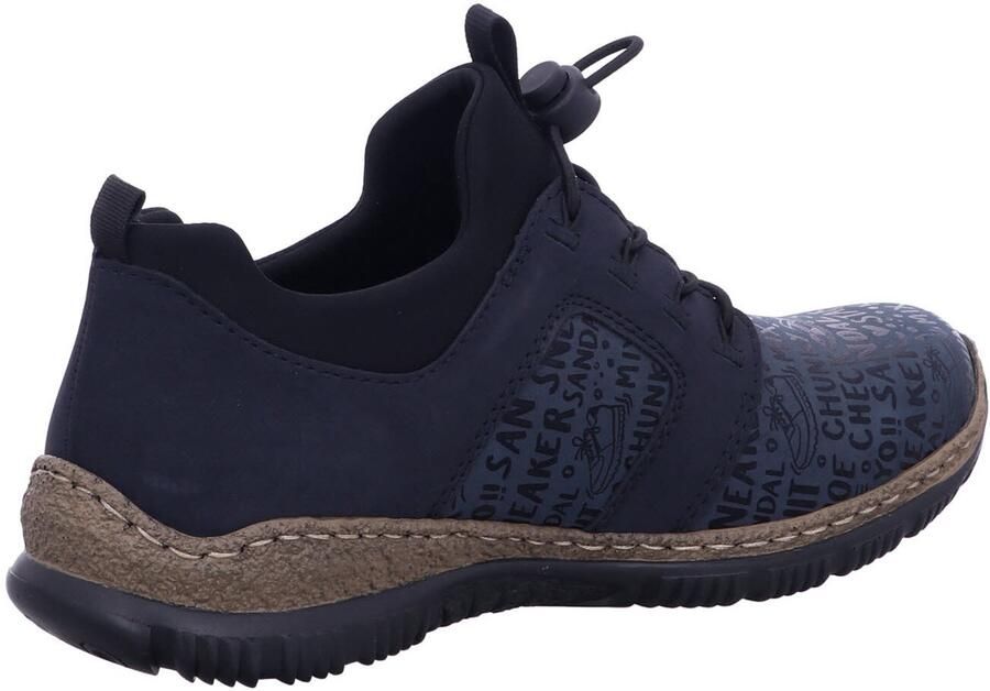 Rieker Slip-on sneakers instapschoen vrijetijdsschoen lage schoen met praktische aanhaallussen