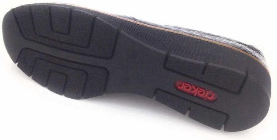 Rieker Elegante Grijze Gesloten Loafers Damesschoenen Black Dames - Foto 8