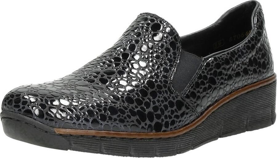 Rieker Elegante Grijze Gesloten Loafers Damesschoenen Black Dames - Foto 6