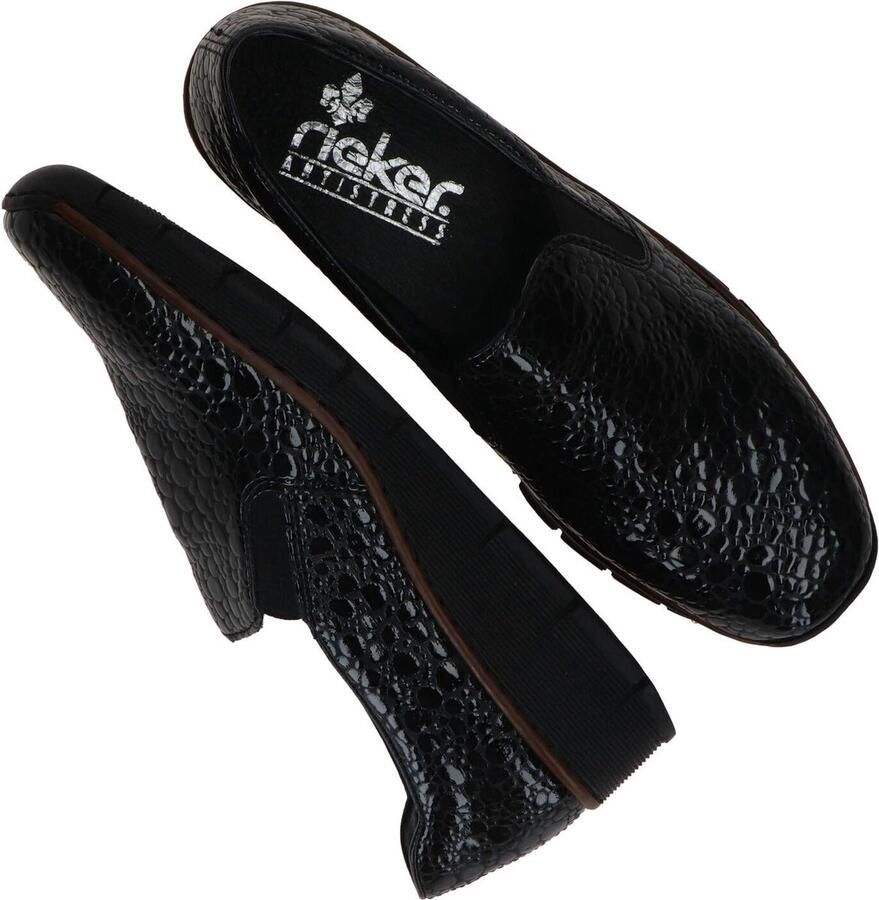 Rieker Elegante Grijze Gesloten Loafers Damesschoenen Black Dames - Foto 2