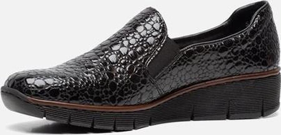 Rieker Elegante Grijze Gesloten Loafers Damesschoenen Black Dames - Foto 9