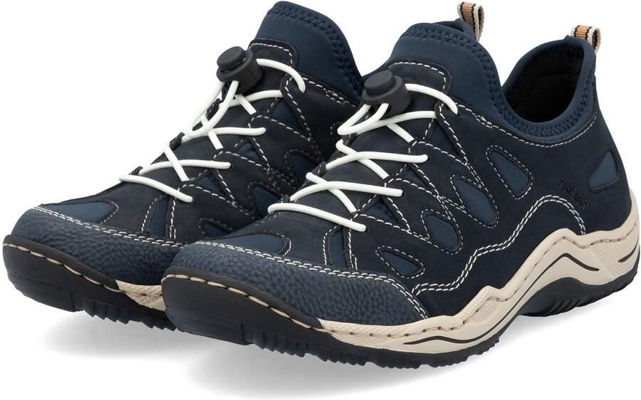 Rieker Slip-on sneakers Trekking Schoen vrijetijdsschoen Slipper met verwisselbaar voetbed