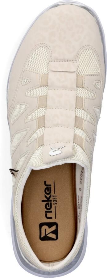 Rieker Slip-on 'Pantolette Damen M5095 60 Kunststoff (Synthetik) in beige' beige