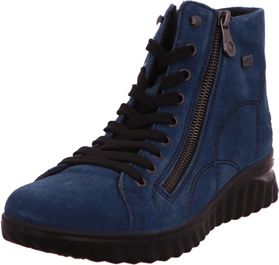 Rieker 59010-12 dames laarzen blauw