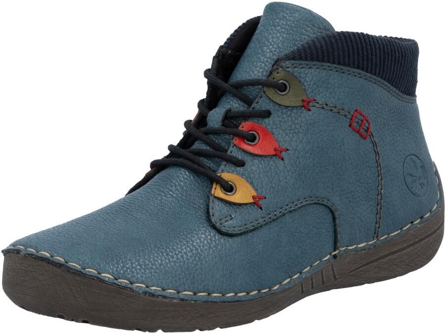 Rieker Veterschoenen Enkellaarsjes casual boots high top sneaker met binnenritssluiting
