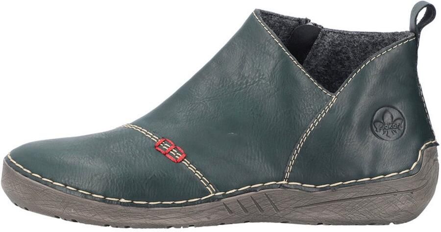 Rieker Boots zonder sluiting enkellaars casual laarzen met binnenrits