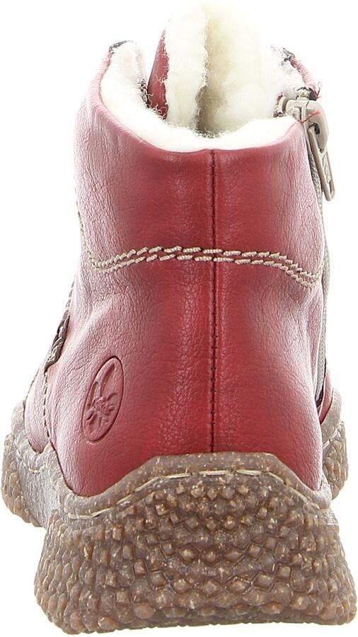 Rieker Winterlaarzen veterschoenen enkellaars high top sneaker met binnenrits